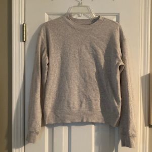 SO LIGHT GRAY BASIC CREWNECK